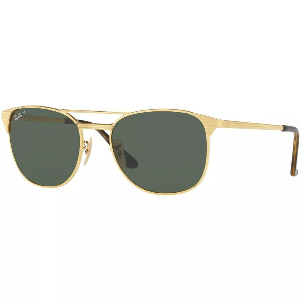 RAY-BAN SUNGLASSES SIGNET RB3429M 001/58 GOLD/GREEN G-15 LENS 58MM